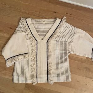 Mirth Caftans Cotton V neck top